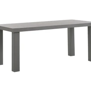 Mesa de Comedor Mesa de comedor de cemento reforzado gris 180 x 90 cm TARANTO