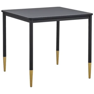 Mesa de Comedor Mesa de comedor negro/dorado 80 x 80 cm SHALFORD