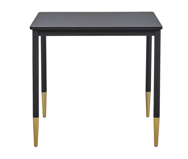 Mesa de Comedor Mesa de comedor negro/dorado 80 x 80 cm SHALFORD