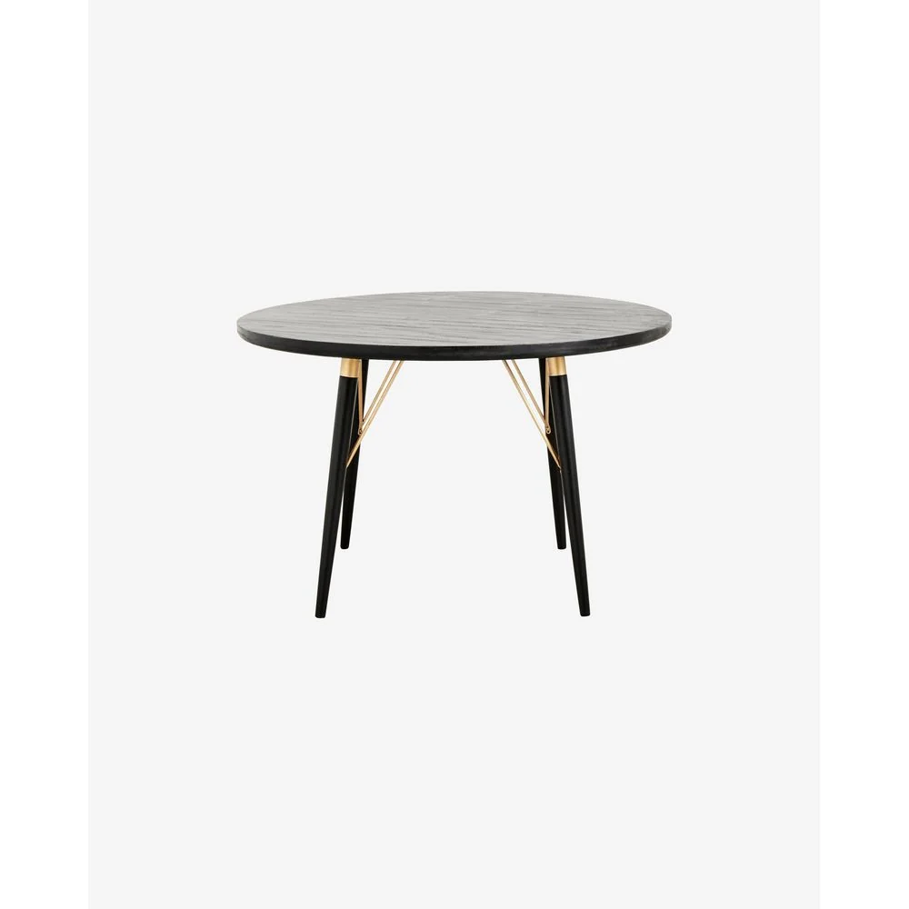 Mesa de Comedor Nordal /S Mesa de comedor, redonda-madera negra