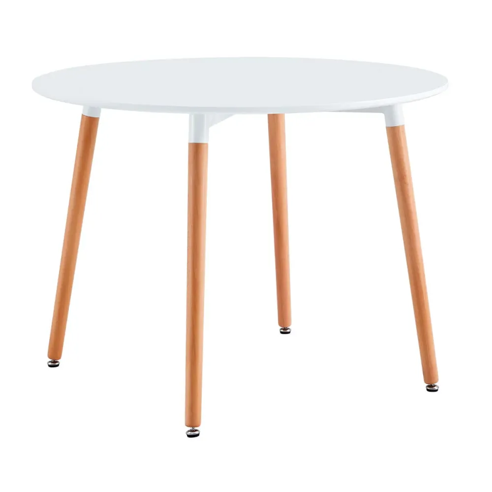 Mesa de comedor Nordika circular diseño nórdico 74,5x100x100 cm