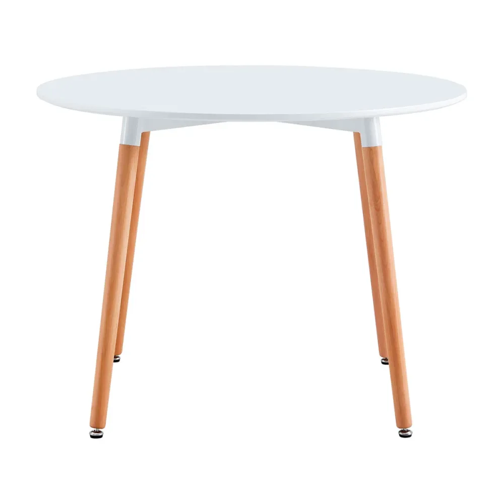Mesa de comedor Nordika circular diseño nórdico 74,5x100x100 cm