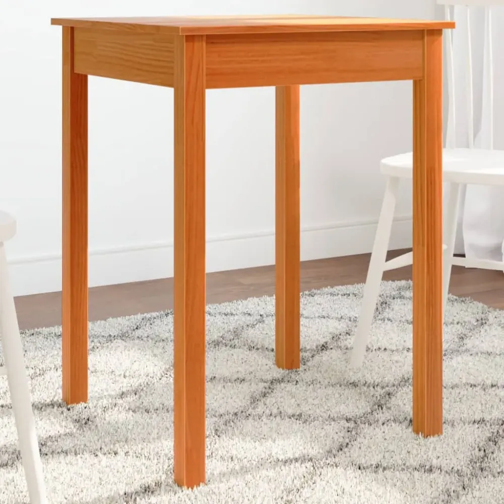 Mesa de comedor Sakura madera de pino marrón 75x55x55 cm