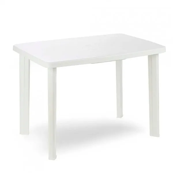 Mesa cuadrada Faretto Progarden blanco 72x101x68 cm