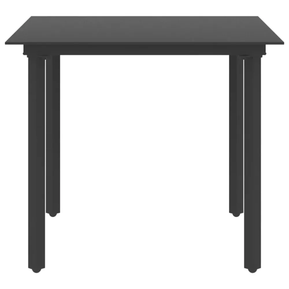 Mesa de exterior Isabella negro 74x80x80 cm para Jardín y Terraza