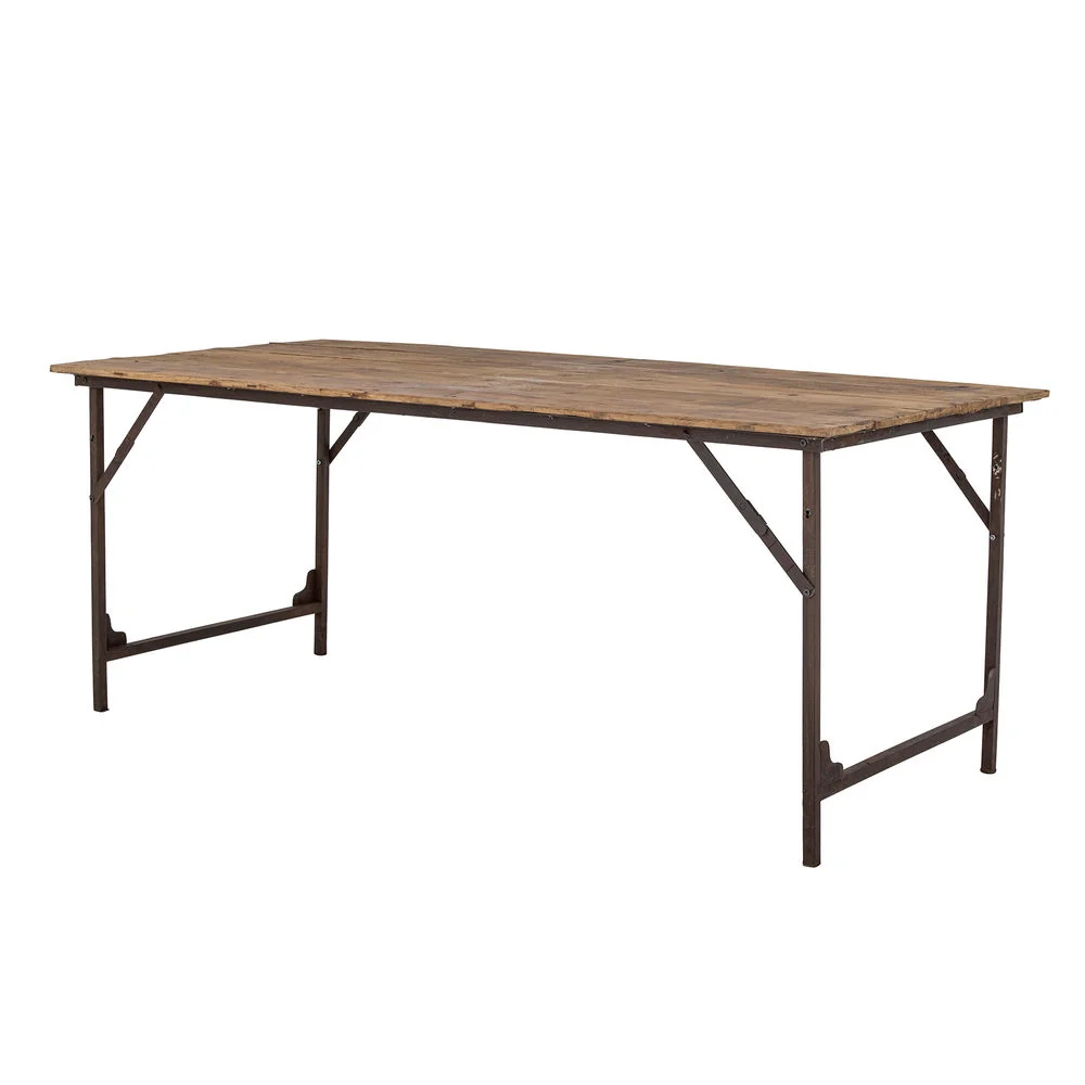 Mesa de Granito Mesa de comedor loft, marrón, madera recuperada Creative Collection