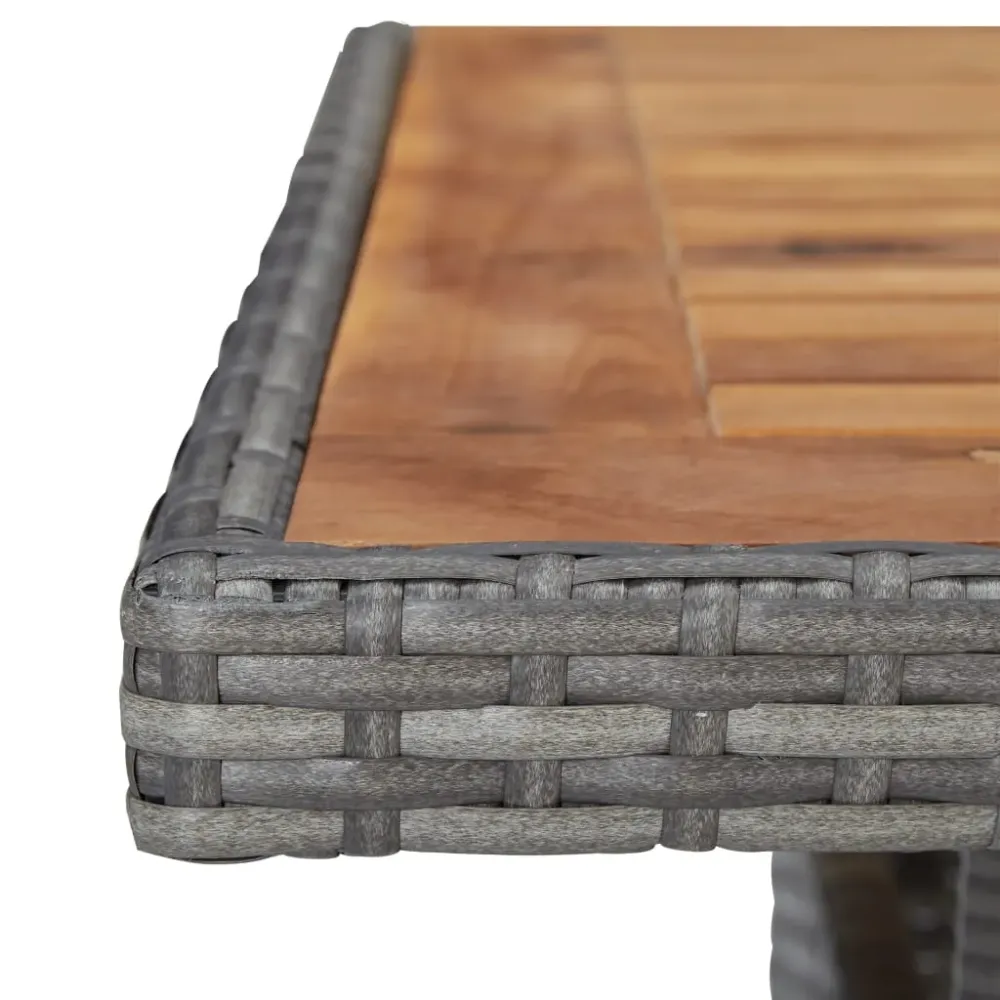 Mesa de Granito Mesa de exterior Solé madera de acacia 75x80x80 cm