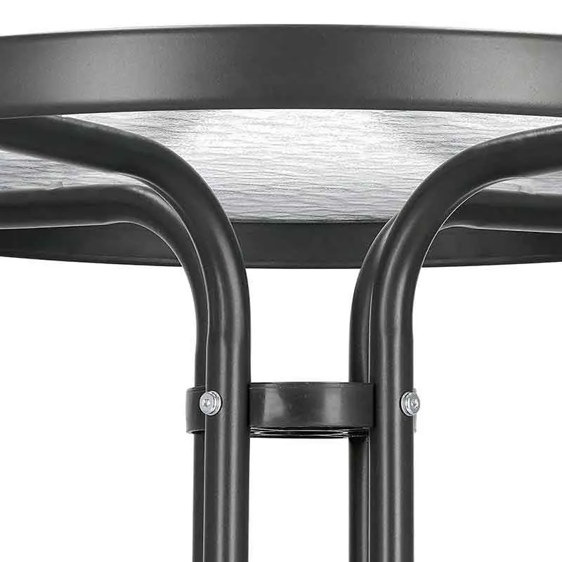 Mesa de Granito Mesa de jardín redonda cristal negro Ø110x70 cm