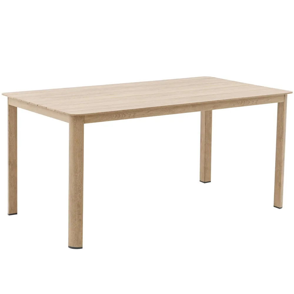 Mesa de Jardín Mesa de comedor Harmony 160*88 cm aluminio efecto madera