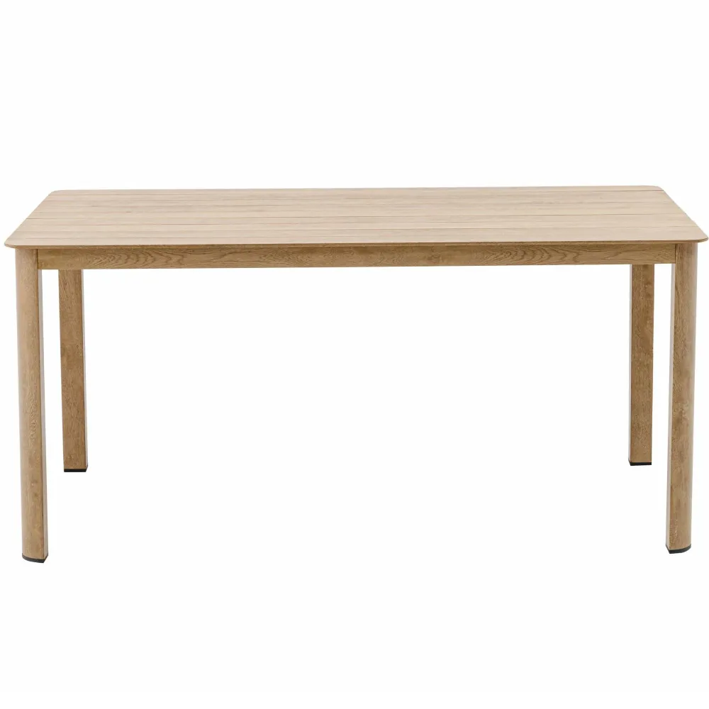 Mesa de Jardín Mesa de comedor Harmony 160*88 cm aluminio efecto madera