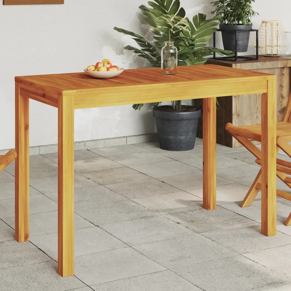 Mesa de Jardín Mesa de comedor de jardín madera maciza de acacia 110x55x75 cm