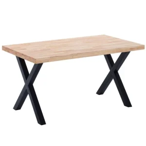 Mesa de Jardín Mesa de comedor X-Loft 160 Roble salvaje-negro, roble salvaje-blanco, roble boreal-negro 160x90 cm