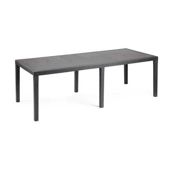 Mesa de Jardín Mesa jardín Queen extensible rectangular antracita
