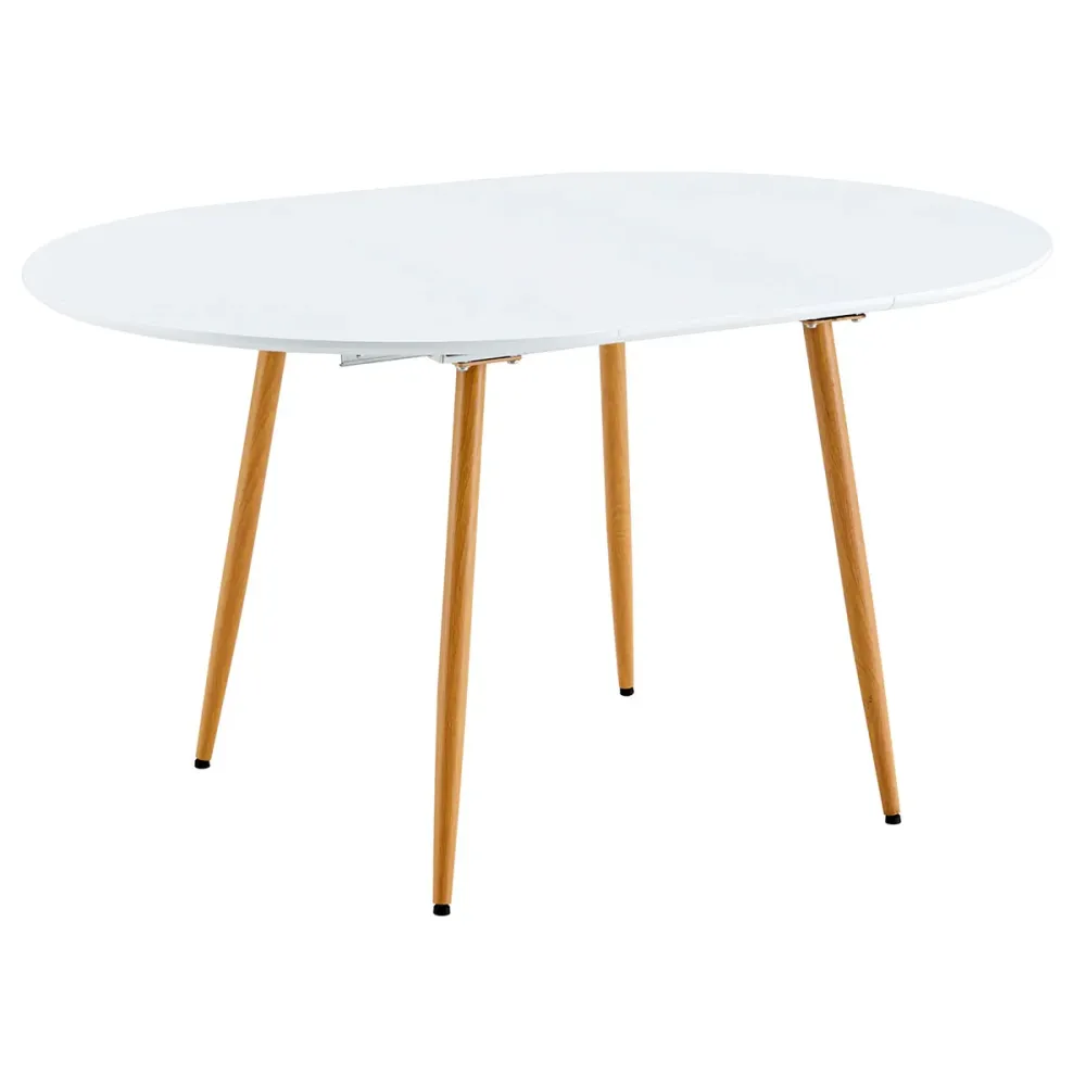 Mesa Plegable Mesa de comedor Artic extensible diseño nórdico blanco 75x100-140x100 cm