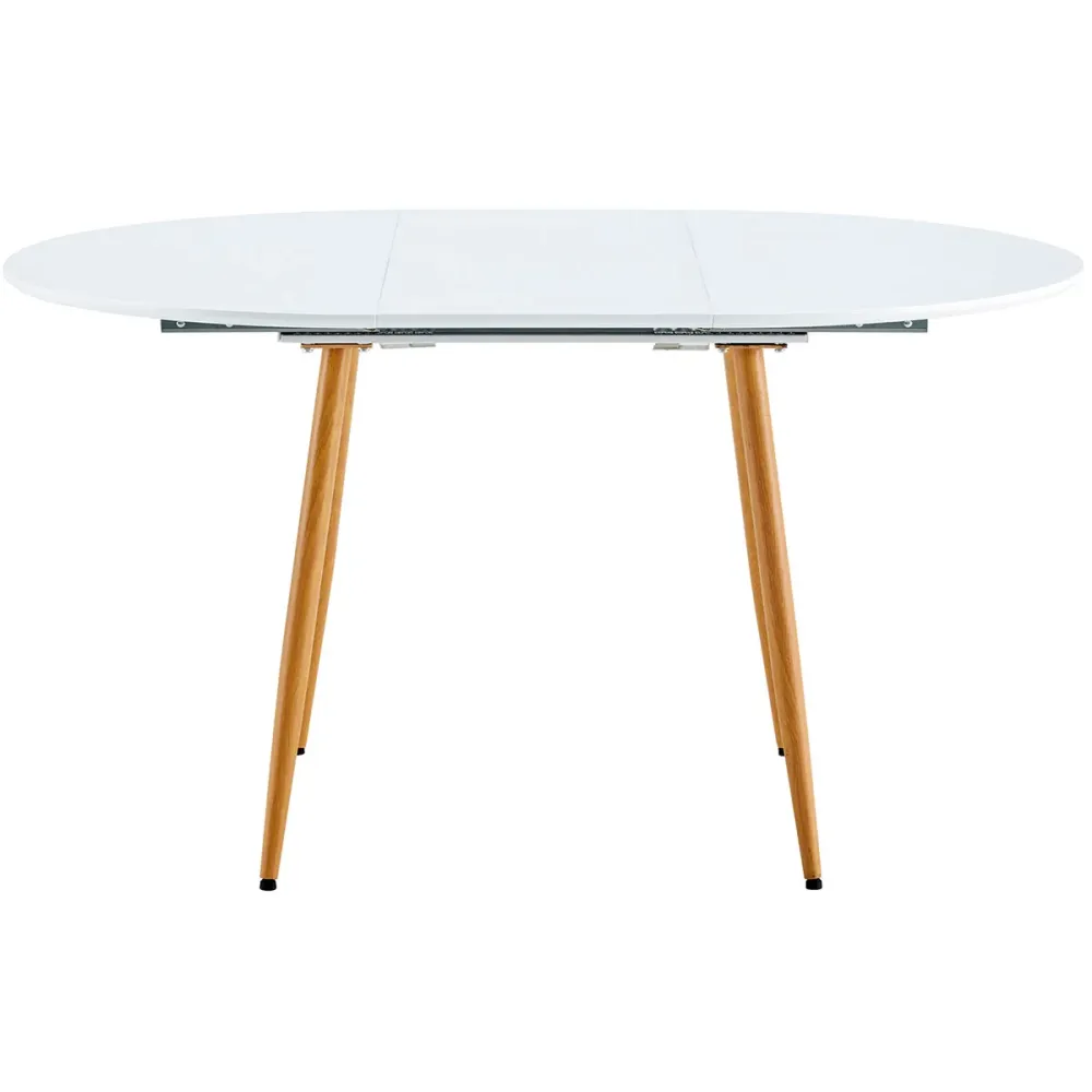 Mesa Plegable Mesa de comedor Artic extensible diseño nórdico blanco 75x100-140x100 cm