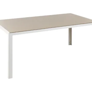 Mesa de Ratán Mesa de comedor para jardín arena 160 x 90 cm CATANIA