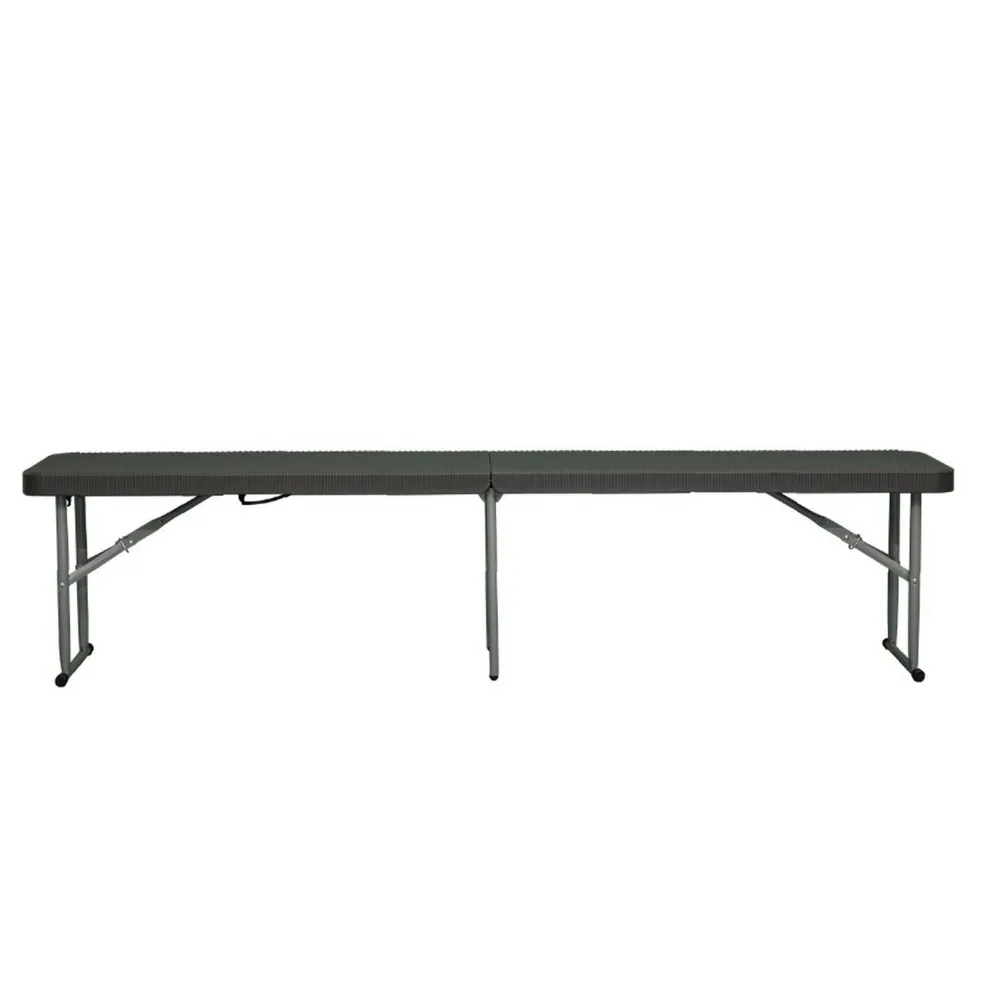 Mesa de Ratán Mesa plegable + set de 2 sillas plegables, perfecto para exteriores