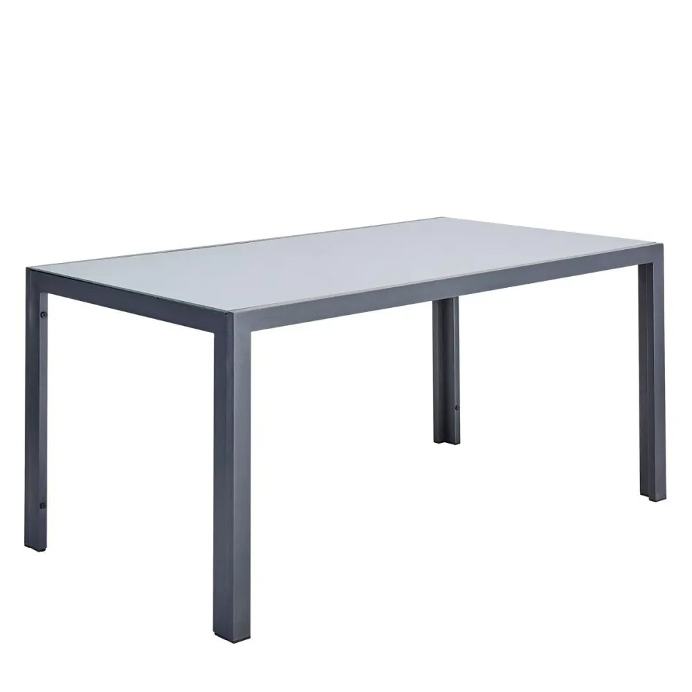 Mesa de Ratán Naterial Set de Comedor: Mesa + 6 Sillas con Descansabrazos Apta para Exterior, Modelo Lyra II + Sillas Orio...