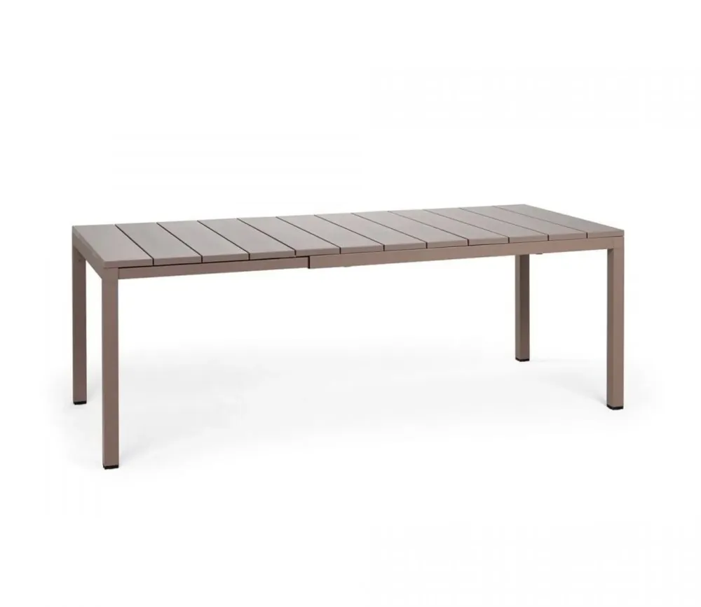 Mesa de Terraza Mesa de comedor exterior Nardi RIO taupe extensible