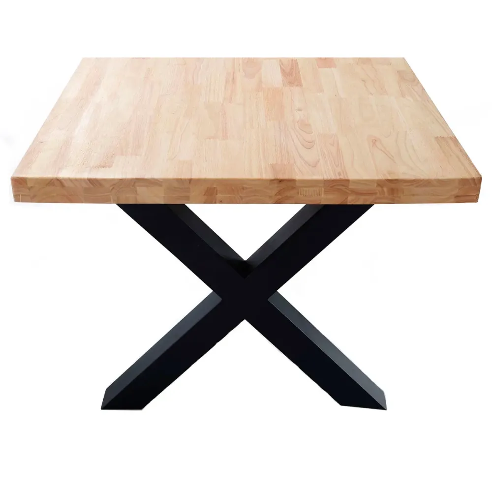 Mesa de Terraza Mesa de comedor X-Wooden roble/negro 76x160x90 cm
