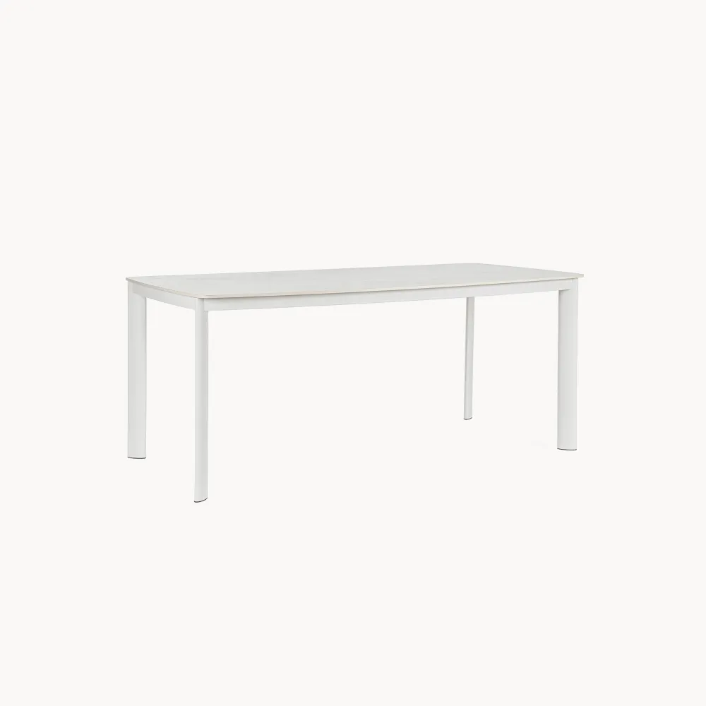 Plegable y Portátil Mesa de comedor exterior Bizzotto ALCORA blanco