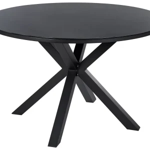 Plegable y Portátil Mesa de jardín maletto 120 cm 120 cm vidrio negro