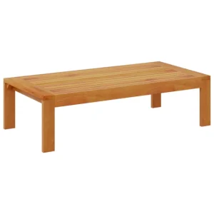 vidaXL Mesa de jardín madera maciza de acacia 100x50x27 cm para Terraza y Balcón