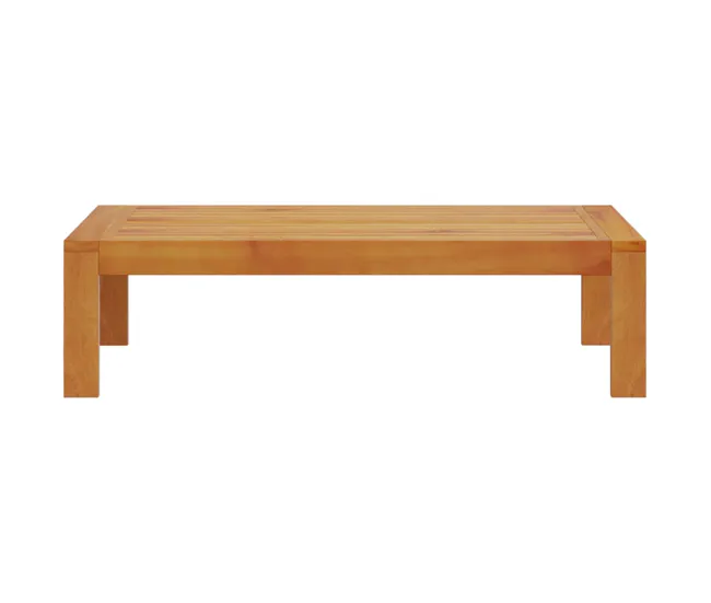 vidaXL Mesa de jardín madera maciza de acacia 100x50x27 cm para Terraza y Balcón