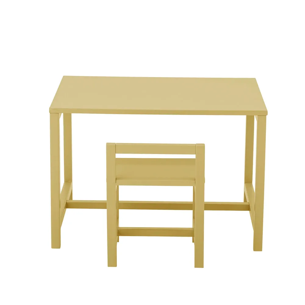 Bloomingville Mesa de trabajo PEQUEÑO, amarillo, MDF