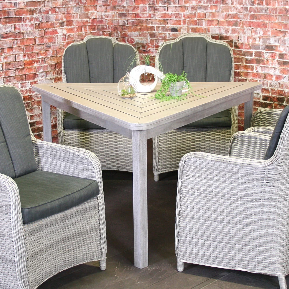 Driehoekige Tuintafel Farlito | Meranti hardhout | Plegable | Portátil