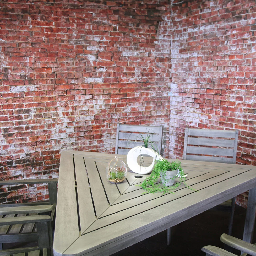 Driehoekige Tuintafel Farlito | Meranti hardhout | Plegable | Portátil