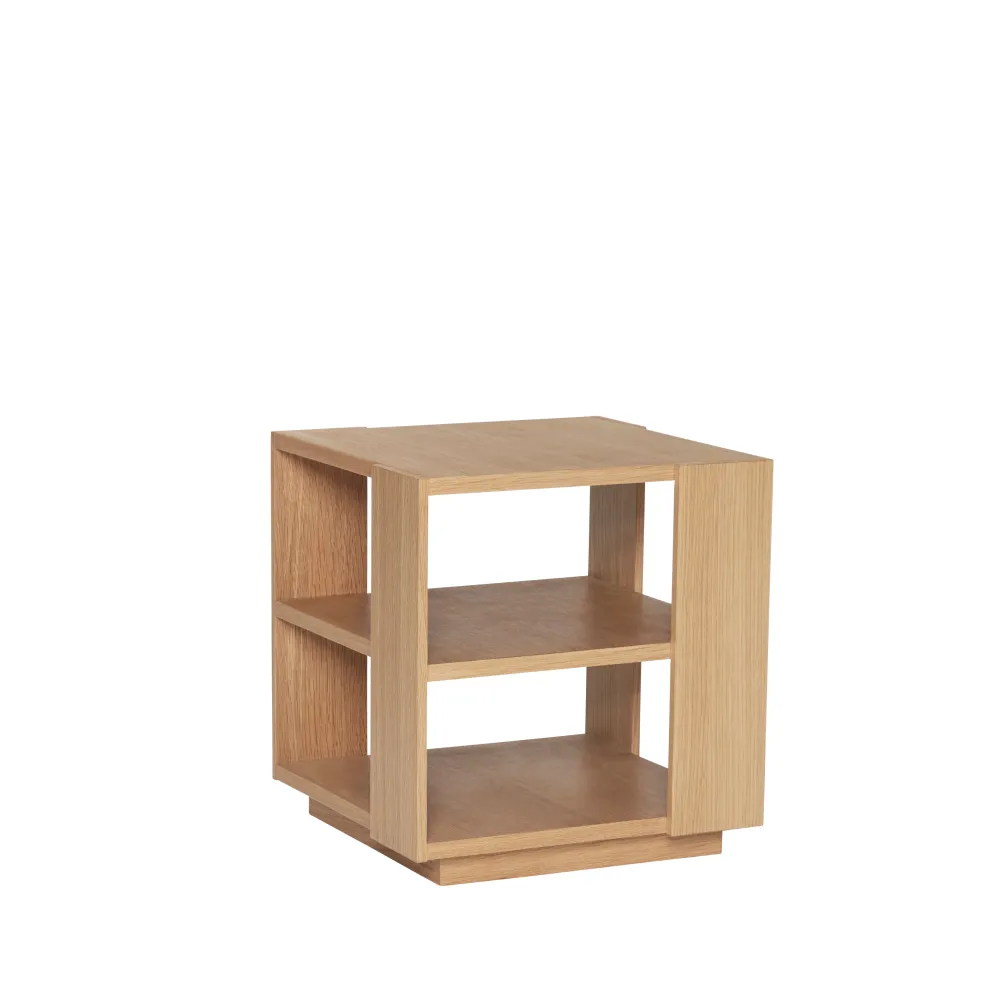 Hübsch Mesa auxiliar Merge Naturel para Jardín y Terraza