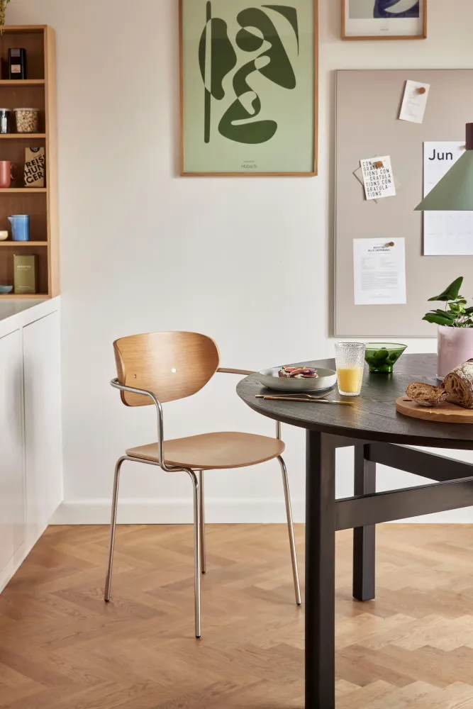 Hübsch Mesa de comedor Fjord abultado negro