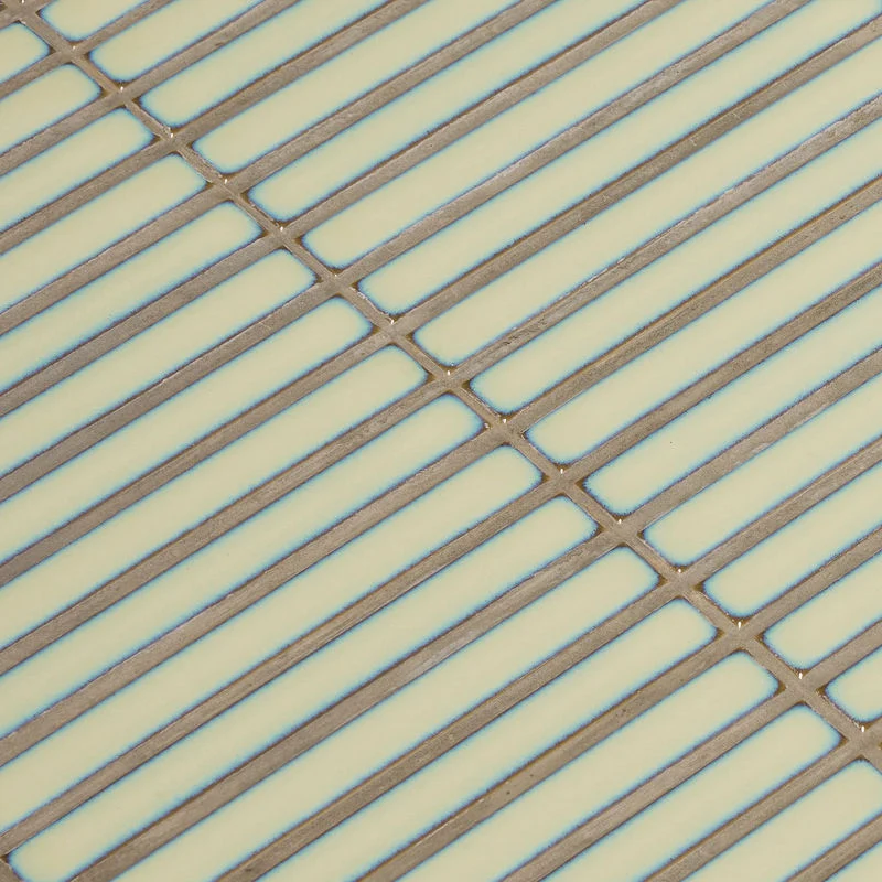Mesa auxiliar Hübsch Tile, menta, madera auténtico
