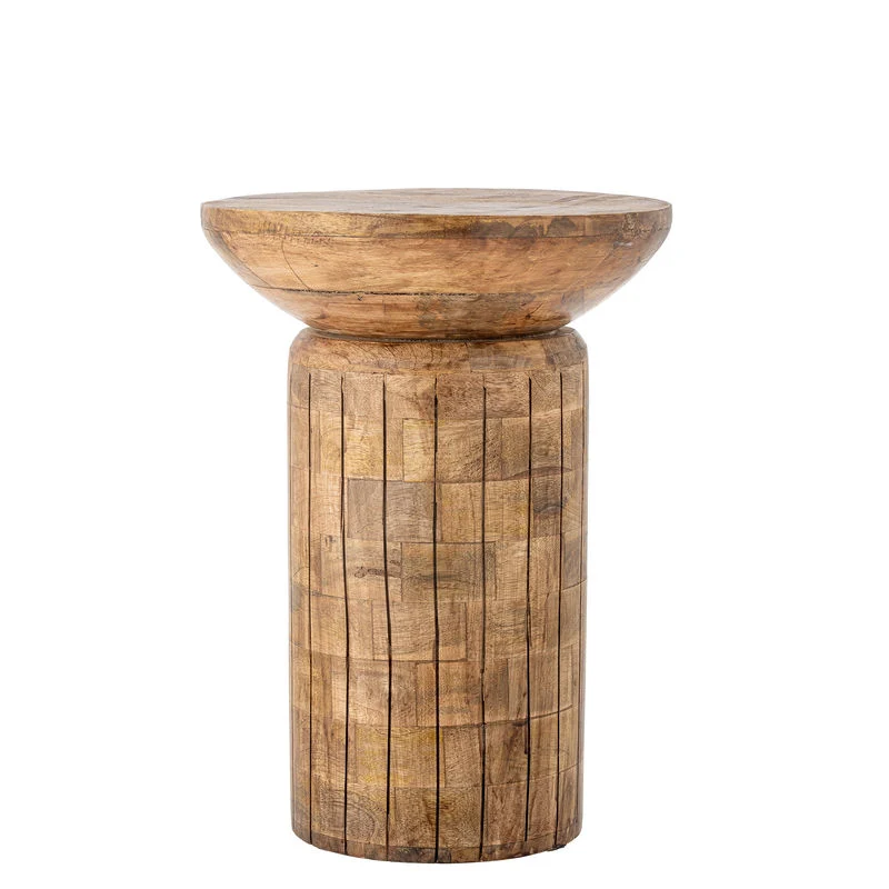 Mesa auxiliar Yasme de Creative Collection, sin procesar, madera de mango