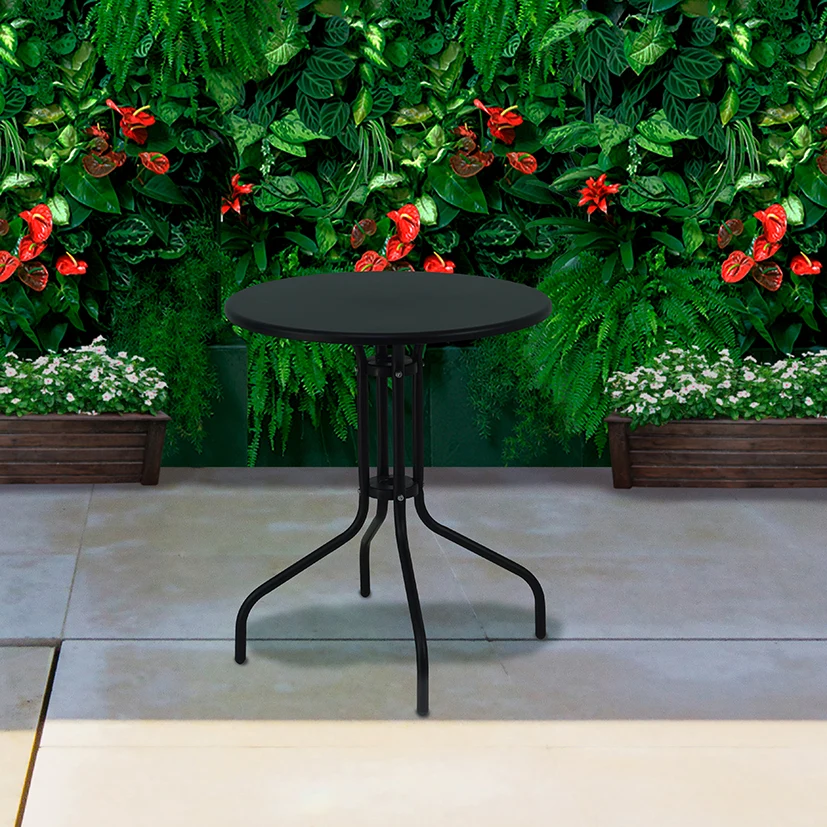 Mesa de balcón serie Lara con 4 Sillas Incluidas