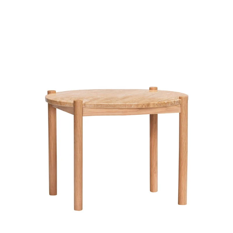 Mesa de café Hübsch Trava, madera sin procesar