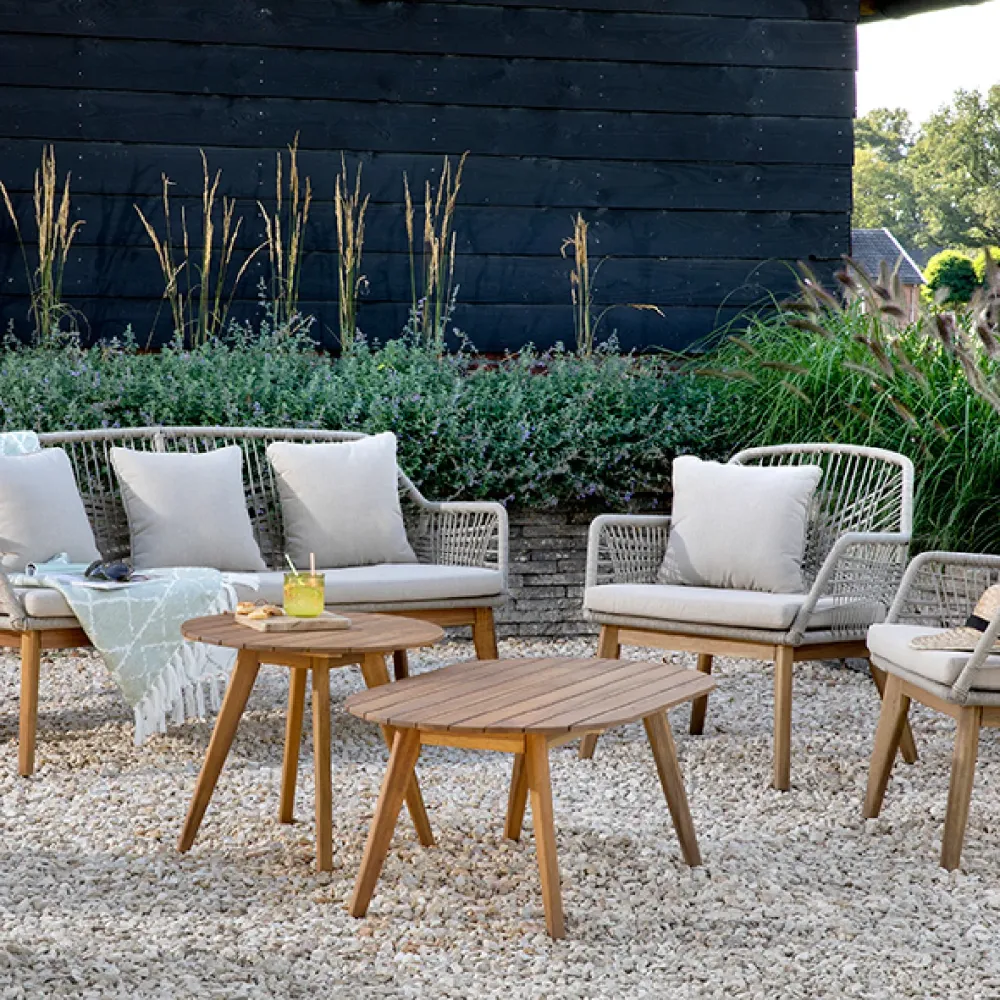 Mesa de Exterior Sevilla de Madera de Acacia FSC 100% Genuino