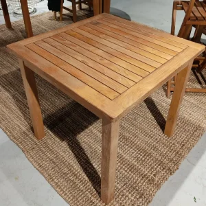 Mesa de exterior de teca preferente 80x80cm Lesjardins - OUTLET