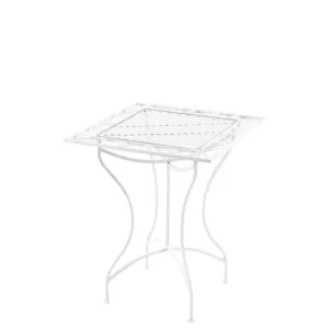 Mesa de Jardín Asina Acero Blanco 60X60X72 cm