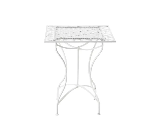 Mesa de Jardín Asina Acero Blanco 60X60X72 cm