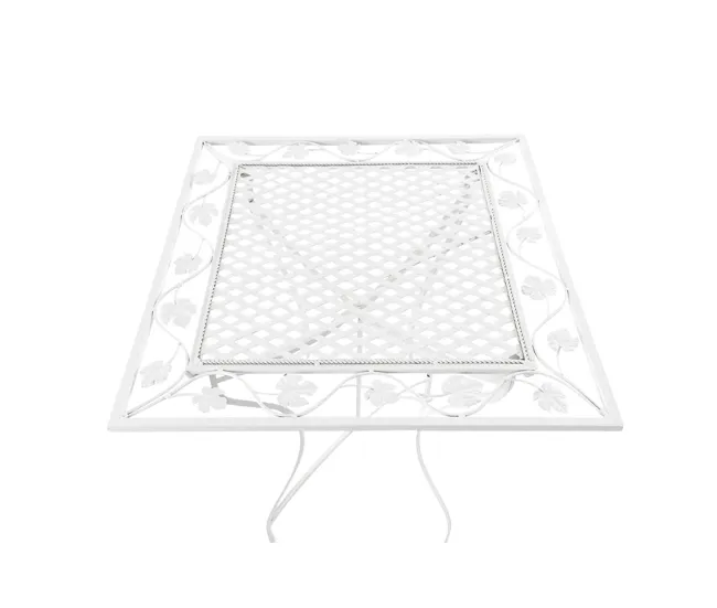 Mesa de Jardín Asina Acero Blanco 60X60X72 cm