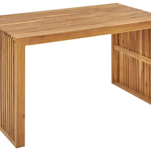 Mesa de jardín bellano 70 cm 120 cm madera de acacia marrón
