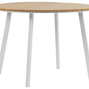 Mesa de jardín cavoli 105 cm 105 cm marrón en Color Negro Mate