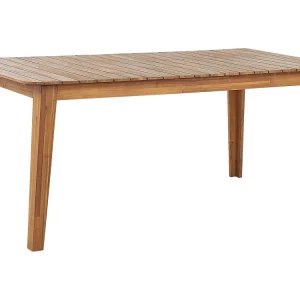 Mesa de jardín fornelli 180 cm 90 cm madera de acacia marrón para Terraza y Balcón