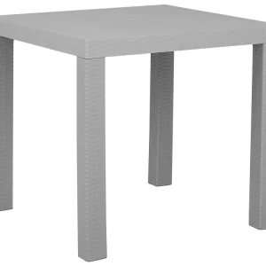 Mesa de jardín fossano 80 cm 80 cm gris obvio