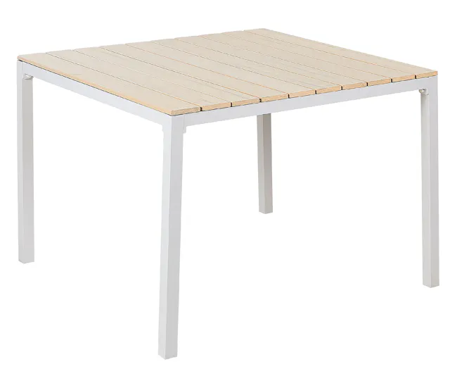 Mesa de jardín 95 x 95 cm hueso PRATO