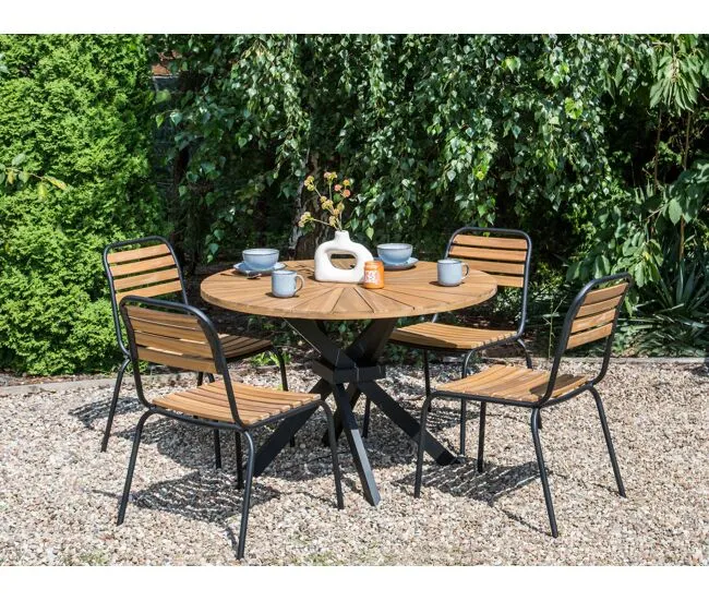Mesa de jardín Madera Madera clara CISSONE para 6 Personas