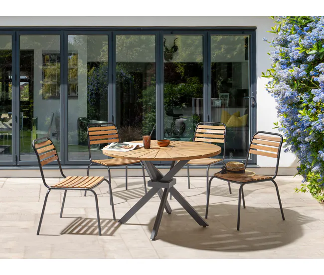 Mesa de jardín Madera Madera clara CISSONE para 6 Personas