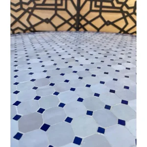 MESA JARDÍN MOSAICO ANDALUSÍ - ZELIGE AZULEJOS FEZ - MODELO DAR ALBAIDA Material WPC